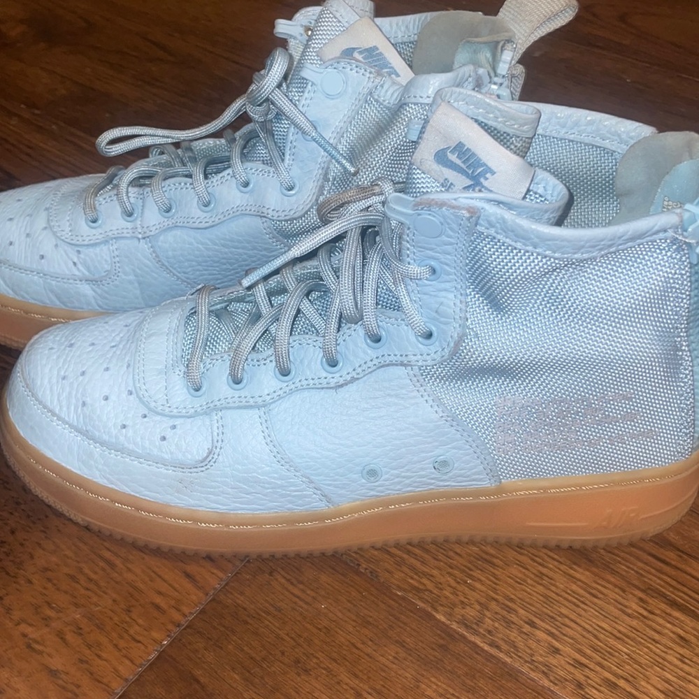 SF Air Force 1 Mid GS 'Ocean Bliss' 6Y (Womens 7.5=Mens 6)